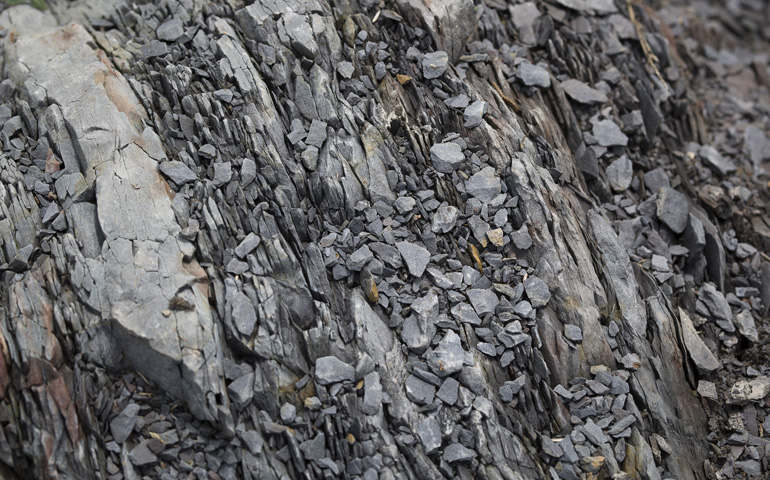 Rock near Kayford Mountain south of Charleston, W.Va. (CNS/Tyler Orsburn)