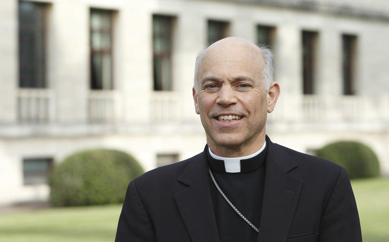 Archbishop Salvatore Cordileone of San Francisco is pictured after an interview Wednesday in Rome. (CNS/Paul Haring)
