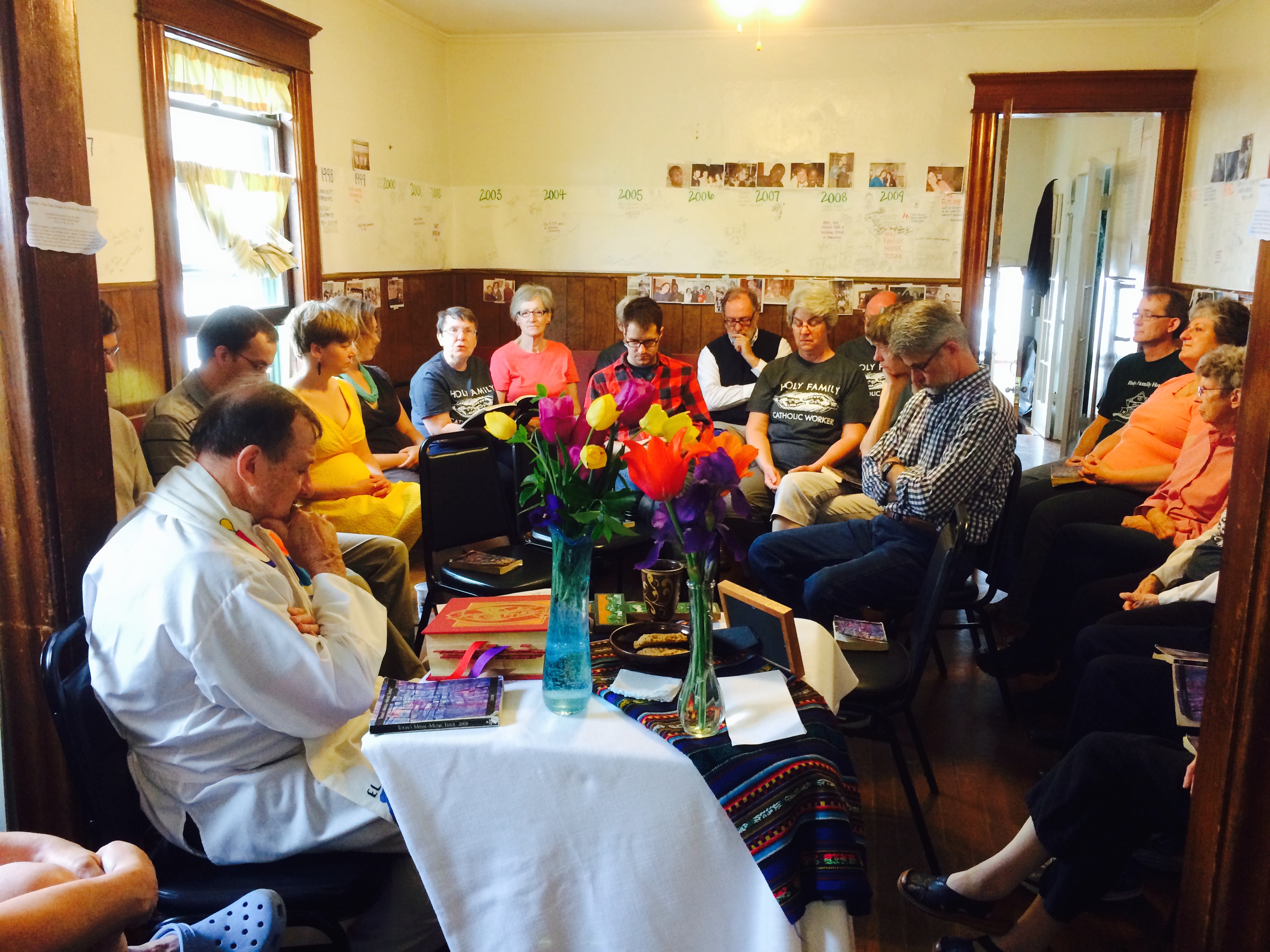 Sunday Eucharist celebration led by Father Jerry Waris