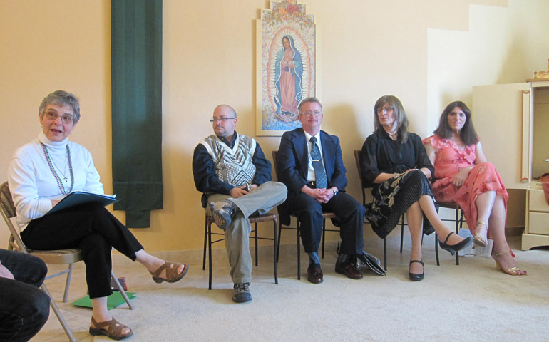 Sister Luisa (left) speaks at a Trans Awareness session for priests and deacons in 2010.  (Nathan Schneider)