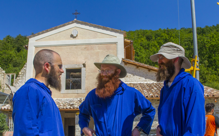 The monks of Monastero di San Benedetto di Norcia. (Courtesy of Norcia Community)