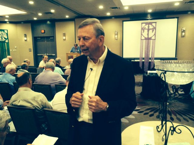 Bacik speaking to priest assembly (Photo by Tom Fox)