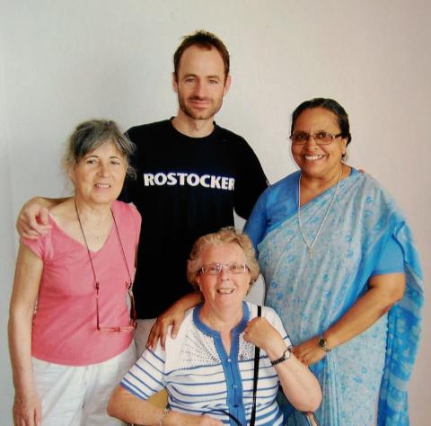 Sister Caridad with friends in Spain (Courtesy of Fernando Perez Martin)