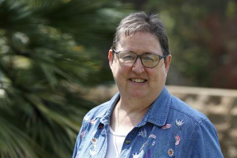 Sr. Gemma Simmonds, a member of the Congregation of Jesus and director of the Religious Life Institute at the Margaret Beaufort Institute of Theology in Cambridge, England (CNS/Paul Haring)