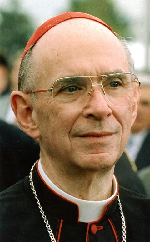 The late Chicago Cardinal Joseph Bernardin is seen in this 1995 photo. (CNS files)