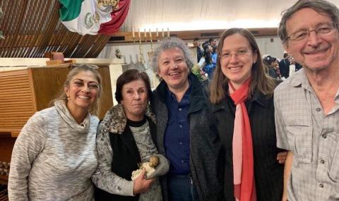 Marifer Icaza (second from right), of the Eliya Community, is a sociologist with a degree in Anthropology and certified in Addictions Counseling offering comprehensive counseling at the La Rosa Rehabilitation Center in Mexico (Marifer Icaza)