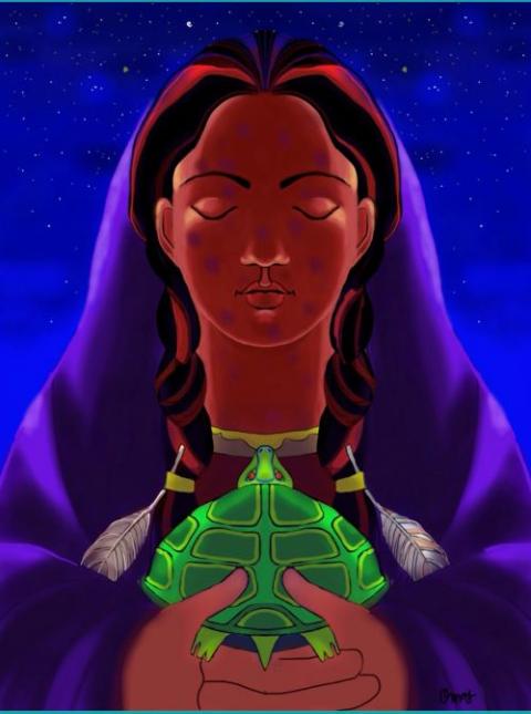 "St. Kateri Tekakwitha" by Br. Mickey McGrath 