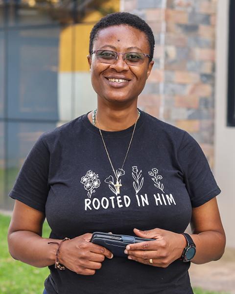 Sr. Patience Shinondo, a member of the Religious Sisters of Charity, works with other stakeholders to fight human trafficking in Zambia. (GSR photo/Doreen Ajiambo)