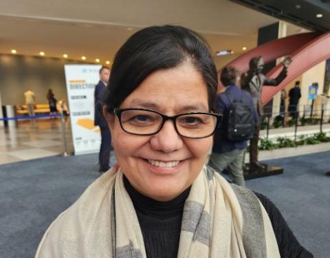 Sr. Beatriz Eugenia Martinez-Garcia represents the School Sisters of Notre Dame at the United Nations. (Chris Herlinger)