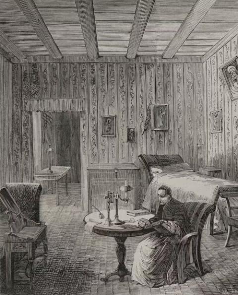 Vatican room depicted in 1878. 