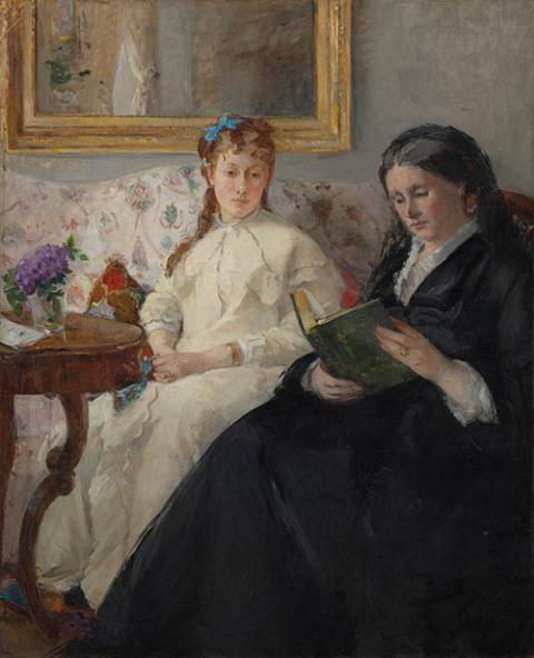 Berthe Morisot, "The Mother and Sister of the Artist," 1869/1870, oil on canvas (National Gallery of Art)