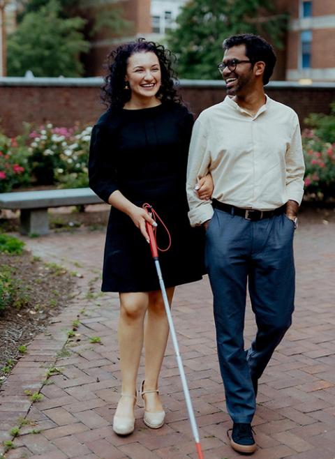 Hannah Anderson, shown with her husband, feels out of step with other Catholics after the election. (Colleen Stepanian Photography/Courtesy of Hannah Anderson)