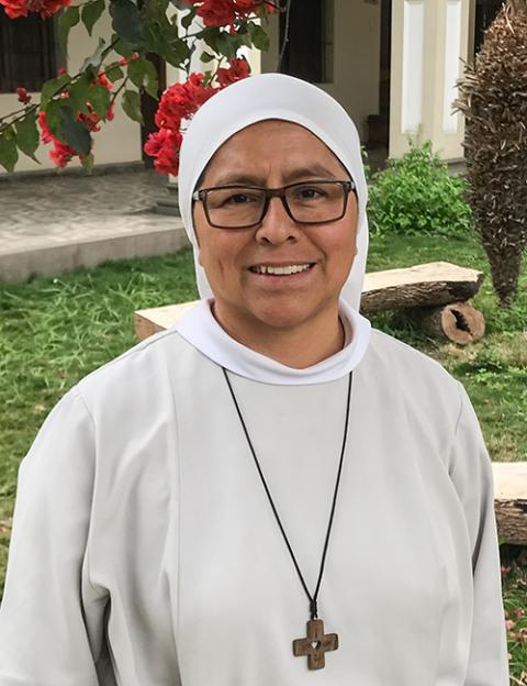 Hna. agustina Marlene Quispe: "Es un hombre [Prevost Martínez] que ha escuchado mucho, que ha ayudado a discernir, y sus palabras han sido fundamentalmente para crear comunión". (Foto: GSR en español)