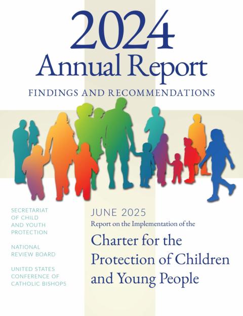 USCCB Report Cover 2024 This is the cover of the U.S. Conference of Catholic Bishops' Secretariat of Child and Youth Protection's 2024 annual report on the "Findings and Recommendations on the Implementation of the 'Charter for the Protection of Children and Young People'" released June 6, 2025. (OSV News photo/courtesy USCCB)