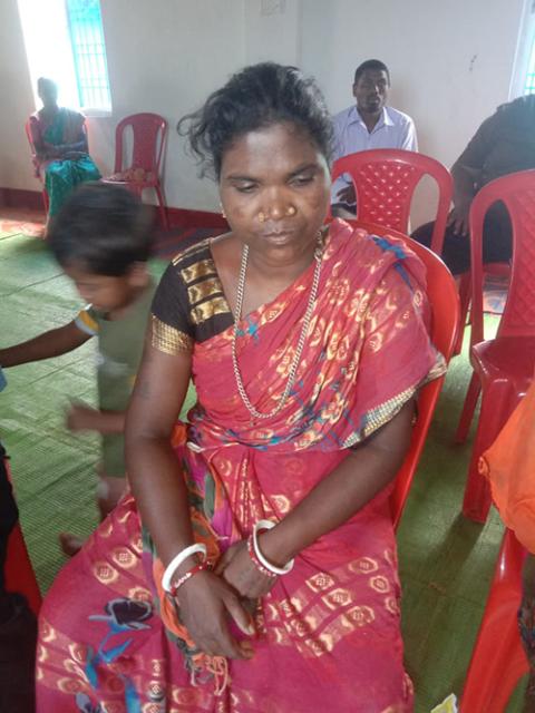Sarawan Gond's mother is pictured in Raighar, Nabarangpur on April 27, 2025. "They beat us for our faith, vanished my son and now threaten our lives." (Courtesy of Sujata Jena)