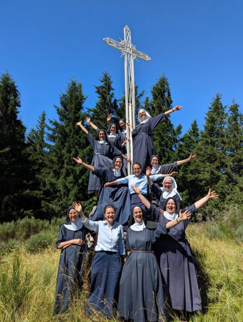 The community announces the launch of their new website on Facebook, December 19th, 2024. (Courtesy of Abbaye Notre-Dame des Neiges) 