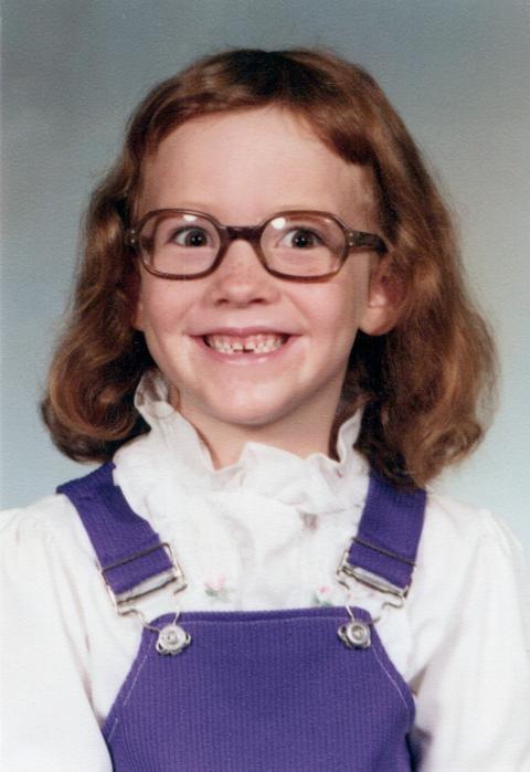 Sr. Vicky Larson in her first-grade school photo 