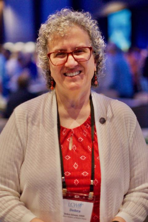 Hna. Debra Sciano, de las Hermanas Escolares de Notre Dame, nueva preseidenta electa de LCWR.  (Foto: GSR/Dan Stockman)