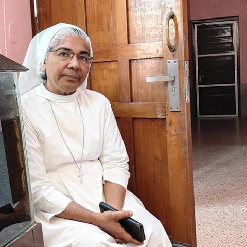 Sr. Dolly Manual, deputy superior general of the Sisters of Visitation congregation. (GSR photo/Thomas Scaria)