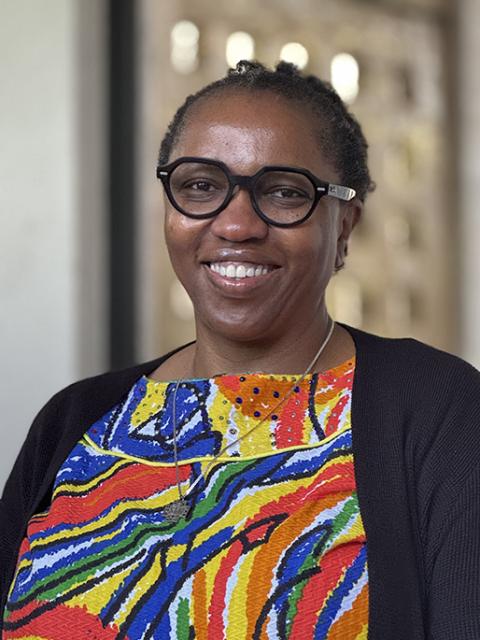 Sr. Chioma Ahanihu poses for a photo March 27, 2025, in Mexico City at the start of a gathering for sisters involved in data collection. (GSR photo/Rhina Guidos)