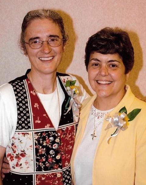 Dominican Sr. Ann Elizabeth Little, left, and Dominican Sr. Rebecca Ann Gemma at their 25th jubilee in 2009 (Courtesy of Rebecca Ann Gemma)