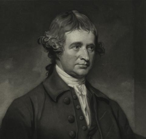 Engraving of Edmund Burke by George Romney, 1790 (New York Public Library Digital Collections/Emmet Collection of Manuscripts Etc. Relating to American History) Engraving of Edmund Burke by George Romney, 1790 (New York Public Library Digital Collections/Emmet Collection of Manuscripts Etc. Relating to American History)