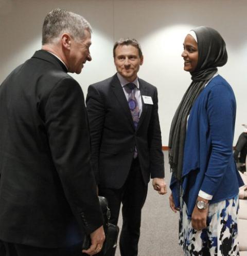 Blase Cupich, Scott Alexander, Saleha Jabeen