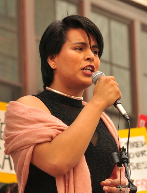 Monserrat Padilla at a Defend DACA rally in Seattle in 2017 (Wikimedia Commons/Joe Mabel) Monserrat Padilla at a Defend DACA rally in Seattle in 2017 (Wikimedia Commons/Joe Mabel)