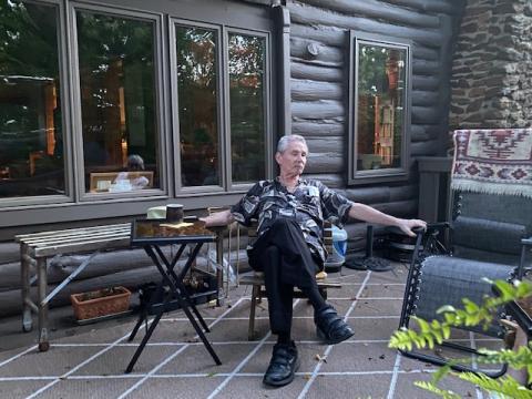 José Luis, sitting on a porch (Courtesy of Peter Daly)