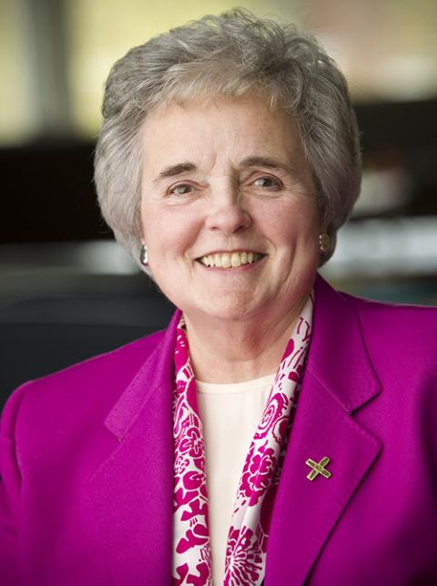 Sr. Janet Eisner of the Sisters of Notre Dame de Namur (Courtesy of Emmanuel College)