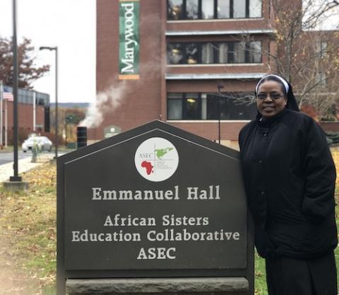 Sr. Joan Chisala is from Zambia and a member of the Sisters of St. John the Baptist (African Sisters Education Collaborative)