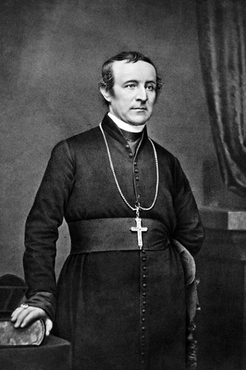 Archbishop John Hughes circa 1860-1865 (Wikimedia Commons/Library of Congress Prints and Photographs Division) Archbishop John Hughes circa 1860-1865 (Wikimedia Commons/Library of Congress Prints and Photographs Division)