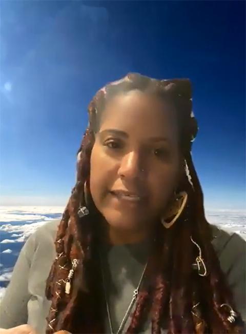 Dannielle Brown speaks during a Oct. 5 Facebook Live conversation hosted by the Abolitionist Law Center. (NCR Screenshot) Dannielle Brown speaks during a Oct. 5 Facebook Live conversation hosted by the Abolitionist Law Center. (NCR Screenshot)