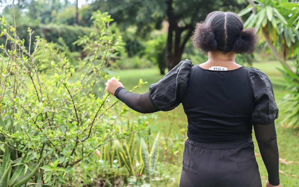 Angela (name changed) was forced to scam people online after she was trafficked to Thailand. She now receives training in catering at a local college in Lusaka, Zambia, after her return. Her training is sponsored by Catholic leaders working to end human trafficking in the country. (GSR photo/Doreen Ajiambo)