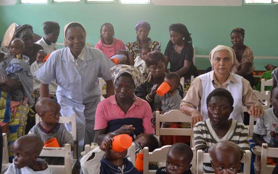 Daughters of the Resurrection in the waiting room of one of their clinics in the Democratic Republic of Congo (Courtesy of Rose Namulisa Balaluka)