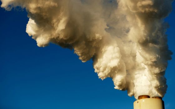 Smoke rises from Duke Energy's Marshall Steam Station, a coal-fired power plant in Sherrills Ford, North Carolina, Nov. 29, 2018. (CNS/Reuters/Chris Keane)