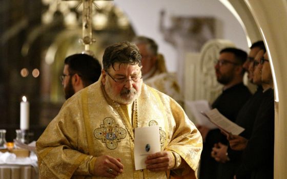 Bishop John Michael Botean of the Romanian Catholic Eparchy of St George's in Canton, Ohio (CNS/Paul Haring)