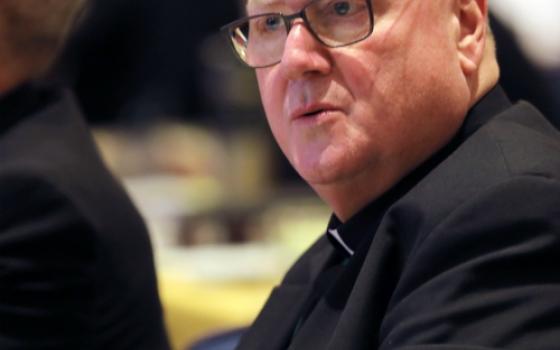 New York Cardinal Timothy Dolan at the U.S. bishops' 2018 fall general assembly in Baltimore (CNS/Bob Roller)