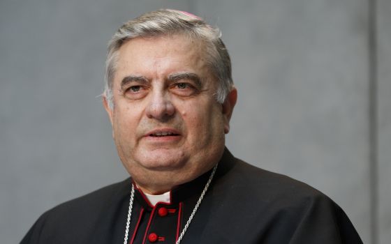 Archbishop José Rodríguez Carballo, secretary of the Vatican Congregation for Institutes of Consecrated Life and Societies of Apostolic Life, attends a news conference at the Vatican July 22, 2016. (CNS photo/Paul Haring)