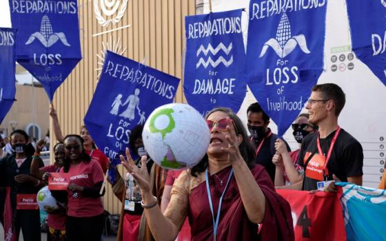 Protest at COP27 in Egypt