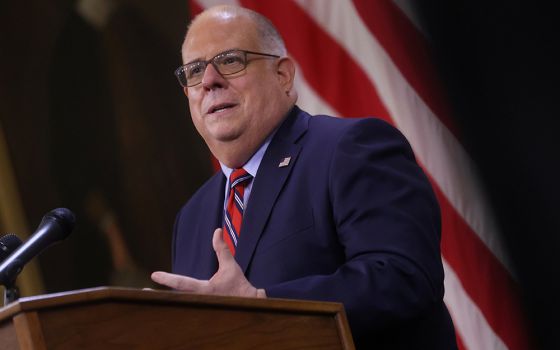 Republican Gov. Larry Hogan of Maryland is seen July 22, 2020, in Annapolis. (CNS/Reuters/Jonathan Ernst)