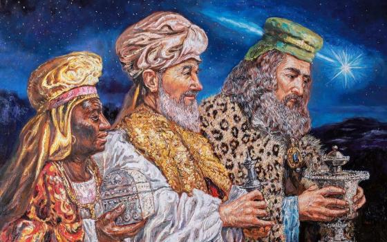 Painting of the three Magi