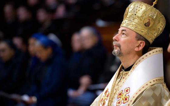 Slovak Archbishop Cyril Vasil of Košice is seen in this file photo taken at the Vatican in November 2013 when he was serving as secretary of the then-Congregation for Eastern Churches. (CNS photo/Vatican Media)