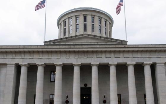 Advocates for survivors of clergy sexual abuse held a news conference at the Ohio Statehouse (seen in a 2020 file photo) Aug. 16, calling on Attorney General Dave Yost to investigate the state's six Catholic dioceses. (OSV News/Reuters/Seth Herald)