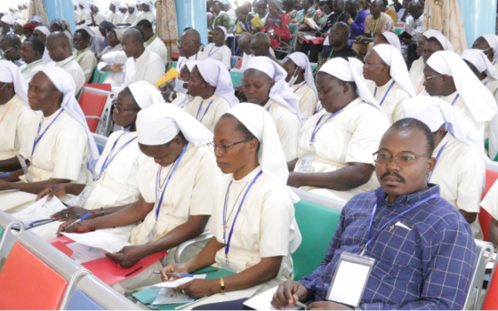 More than 600 people attended a February 2023 symposium at Gira Imana College to celebrate the 100th anniversary of the Sisters of Immaculate Conception of Ouagadougou, Burkina Faso. 