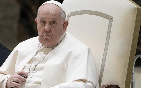 Pope Francis attends his weekly general audience in the Pope Paul VI hall at the Vatican Jan. 31, 2024. (AP/Andrew Medichini)