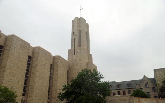 The exterior of St. Benedict's Abbey is pictured in Atchison Kansas.