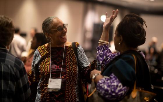 Kathleen Dorsey Bellow of Xavier University (left) and Dorsey Bellow, a Baltimore native, led a special session titled "Baltimore and the Black Catholic Experience" during the Catholic Theological Society of America's annual convention, held June 13-16 in Baltimore. (Courtesy of Paul Schultz)