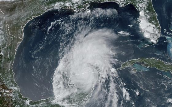 Satellite image of hurricane