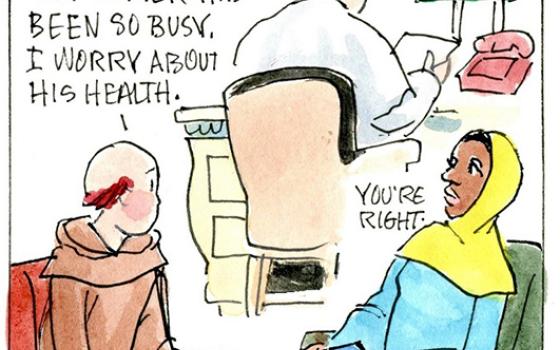 Francis, the comic strip: Francis has been so busy — but how is his health?